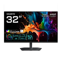 GIGABYTE MO32U2 Moniteur Gaming OLED 32” 4K UHD - 3840 x 2160, 240Hz, 0.03ms, 250 cd/m², G-Sync Compatible, FreeSync Premium Pro, Display HDR True Black 400, HDMI 2.1, DisplayPort 1.4 - 1