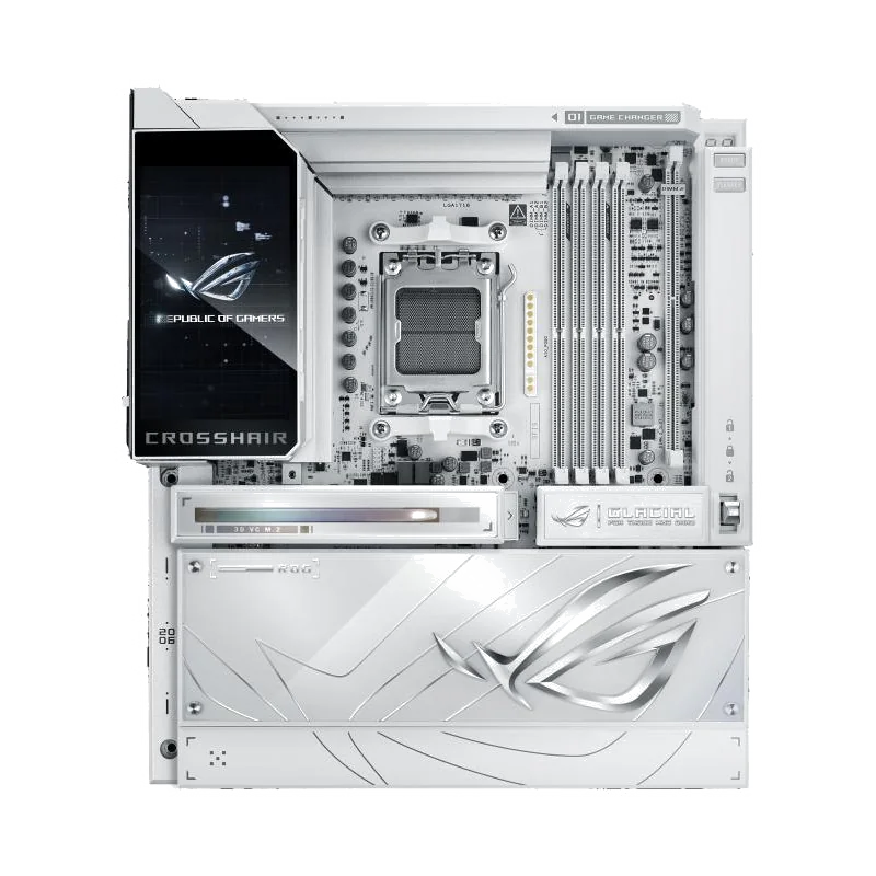 ASUS ROG CROSSHAIR X870E GLACIAL AMD X870E Emplacement AM5 ATX étendu