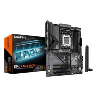 GIGABYTE B840 EAGLE WIFI6E Carte Mère - Processeurs AMD Ryzen 9000, VRM 8+2+2 phases, jusqu’à 8200MHz DDR5(O.C), 2xPCIe 4.0 + 1xPCIe 3.0 M.2, Wi-Fi 6E, LAN 2.5GbE, USB 3.2 Gen 2 - 2
