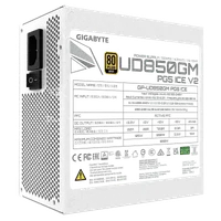 GIGABYTE UD850GM PG5 V2 ICE Bloc d’Alimentation – PCIe Gen 5.1, 80 PLUS Gold, Conception entièrement modulaire, Ventilateur 120 mm, Compatible ATX 3.1, Prise EU - 6