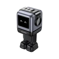 Ugreen Nexode RG 65W 3-Port GaN Ordinateur portable, Téléphone portable, Ordinateur portable, Chargeur électrique, téléphone Gris Secteur Charge rapide Intérieure - 2