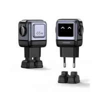 Ugreen Nexode RG 65W 3-Port GaN Ordinateur portable, Téléphone portable, Ordinateur portable, Chargeur électrique, téléphone Gris Secteur Charge rapide Intérieure - 4