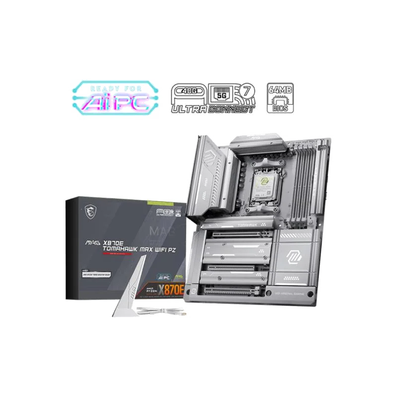 MSI MAG X870E TOMAHAWK MAX WIFI PZ carte mère AMD X870E Emplacement AM5 ATX