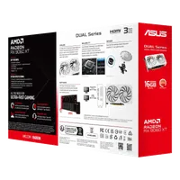 ASUS Dual -RX9060XT-16G-WHITE AMD Radeon RX 9060 XT 16 Go GDDR6 - 17