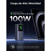 Ugreen 20000mAh 130W Fast Charging Powerbank Lithium Gris - 13