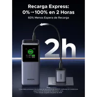 Ugreen 20000mAh 130W Fast Charging Powerbank Lithium Gris - 16