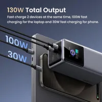 Ugreen 20000mAh 130W Fast Charging Powerbank Lithium Gris - 5