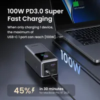 Ugreen 20000mAh 130W Fast Charging Powerbank Lithium Gris - 7
