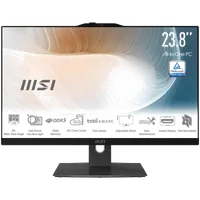 MSI Modern AM242TP 1M-1230EU Intel Core 3 100U 60,5 cm (23.8") 1920 x 1080 pixels Écran tactile PC All-in-One 8 Go DDR5-SDRAM 256 Go SSD Windows 11 Pro Wi-Fi 6E (802.11ax) Noir - 7