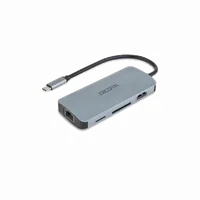 DICOTA D32062 hub & concentrateur USB Type-C Argent