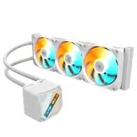 GIGABYTE GAMING 360 ICE Refroidisseur Liquide pour CPU - 3x120 mm Ventilateurs ARGB, Mécanisme d'emboîtement coulissant, DAISY-CHAIN, Compatible Intel LGA 1851 et AMD AM5 - 1