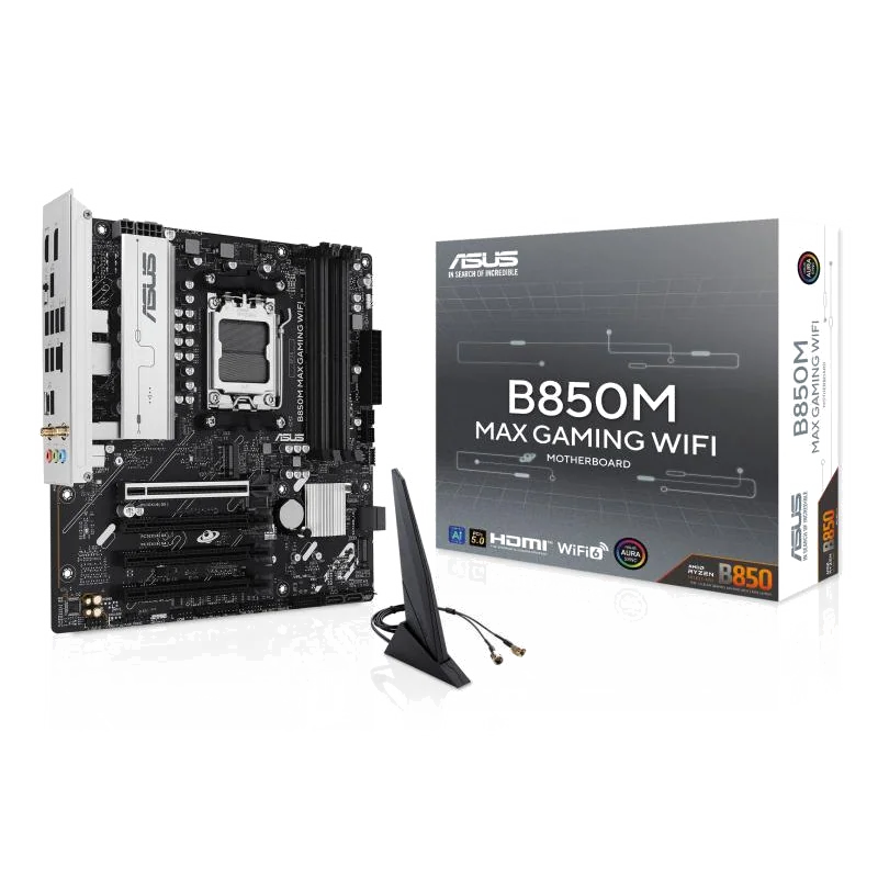 ASUS B850M MAX GAMING WIFI AMD B850 Emplacement AM5 micro ATX