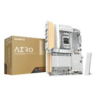 GIGABYTE X870E AERO X3D WOOD Carte Mère - Prend en charge les processeurs AMD Ryzen 9000, VRM numérique 16+2+2 phases, jusqu’à 9000Hz DDR5 (O.C.), 2xPCIe 5.0 + 2xPCIe 4.0, Wi-Fi 7, LAN 5GbE, USB 4