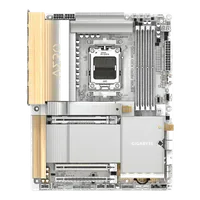 GIGABYTE X870E AERO X3D WOOD Carte Mère - Prend en charge les processeurs AMD Ryzen 9000, VRM numérique 16+2+2 phases, jusqu’à 9000Hz DDR5 (O.C.), 2xPCIe 5.0 + 2xPCIe 4.0, Wi-Fi 7, LAN 5GbE, USB 4 - 2