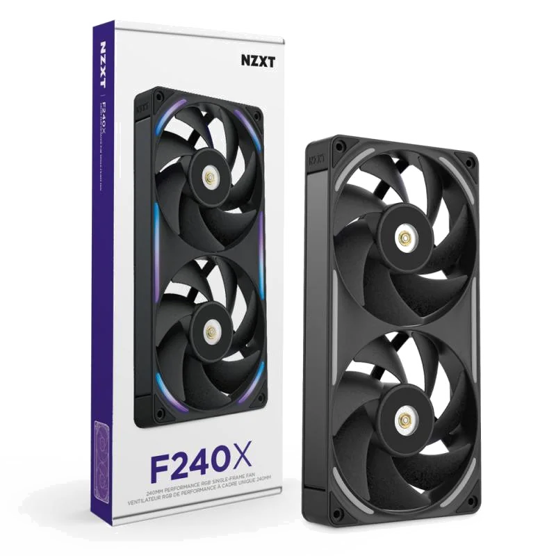 NZXT F240X Boitier PC Ventilateur 12 cm Noir 1 pièce(s)