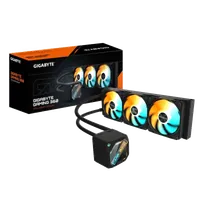 GIGABYTE GAMING 360 Refroidisseur Liquide pour CPU - 3x120 mm Ventilateurs ARGB, Mécanisme d'emboîtement coulissant, DAISY-CHAIN, Compatible Intel LGA 1851 et AMD AM5 - 1