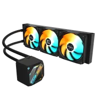 GIGABYTE GAMING 360 Refroidisseur Liquide pour CPU - 3x120 mm Ventilateurs ARGB, Mécanisme d'emboîtement coulissant, DAISY-CHAIN, Compatible Intel LGA 1851 et AMD AM5 - 4