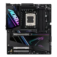 GIGABYTE X870E AORUS XTREME AI TOP Carte mère - Compatible avec les processeurs AMD Ryzen série 9000, VRM 18+2+2 phases, jusqu'à 8800 MHz DDR5 (OC), 1xPCIe 5.0 M.2 + 3xPCIe 4.0 M.2, WI-FI 7, LAN 10 GbE, USB 4 - 2