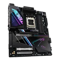 GIGABYTE X870E AORUS XTREME AI TOP Carte mère - Compatible avec les processeurs AMD Ryzen série 9000, VRM 18+2+2 phases, jusqu'à 8800 MHz DDR5 (OC), 1xPCIe 5.0 M.2 + 3xPCIe 4.0 M.2, WI-FI 7, LAN 10 GbE, USB 4 - 3