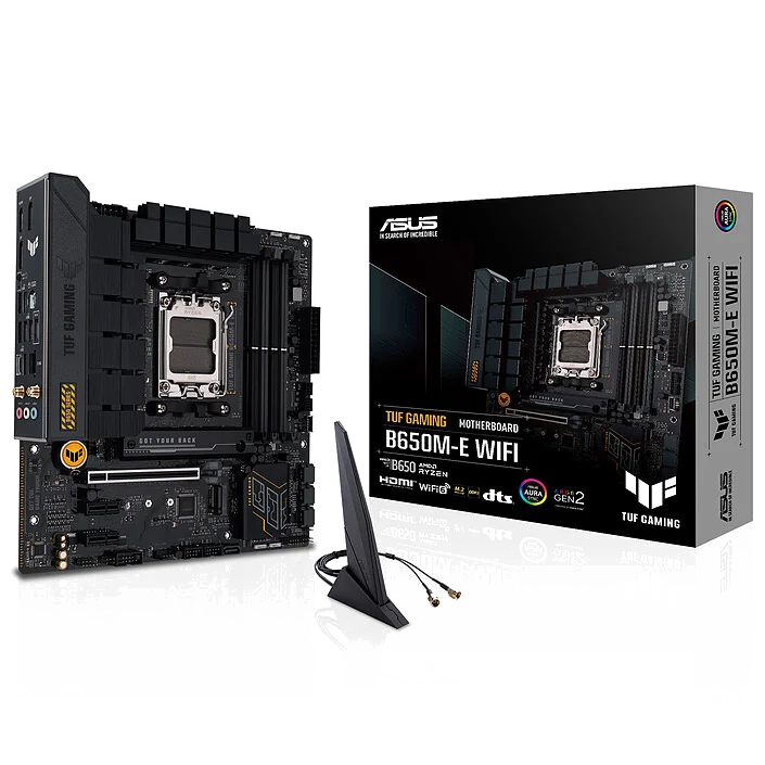 Carte Mère ASUS TUF Gaming B650M-E WIFI - Micro ATX, Socket AM5, DDR5, PCIe 5.0