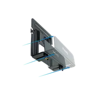 TooQ TQMPM4776 support pour unité centrale Support de CPU monté au mur Noir - 3