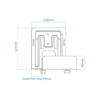 TooQ TQMPM4776 support pour unité centrale Support de CPU monté au mur Noir - 7