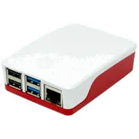 Boîtier Officiel Raspberry Pi 4 - Blanc/Rouge - 2