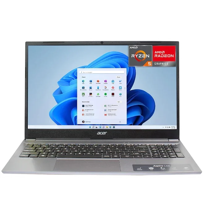 PC Portable Acer Aspire Lite 15 - AMD Ryzen 5 7430U - 15.6" Full HD - 1 To SSD - 5 USB