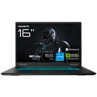 GIGABYTE GAMING A16 Ordinateur Portable – 16", 165Hz WUXGA, Intel Core i5-13420H, RTX 5050, 16Go DDR5 5200MHz, 1xSSD Gen4 512Go, Windows 11 Home, Garantie 2 Ans, Dolby Atmos, GAMING A16 CTHH3FR893SH