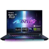 GIGABYTE AORUS MASTER 16 BZH Ordinateur Portable Gaming - 16,0“, 240Hz OLED, Intel Core 275HX, NVIDIA RTX 5090 GPU, 32Go DDR5 5600MHz, 2 x Gen4 1To SSD, Windows 11 Pro, Garantie 2 ans, AORUS MASTER 16 BZHC6FRE65SP