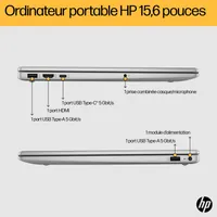 HP 15-fc0155nf - PC Portable 15.6" Full HD AMD Ryzen 5 7520U 8Go 512Go SSD Argent - 4