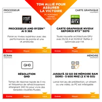 HP OMEN 17-db1035nf - PC Portable Gaming AMD Ryzen AI 9 RTX 5060 - 4