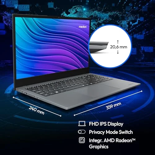 PC Portable Medion Avantum 17 E1e - 17.3" Full HD - AMD Ryzen 5 - 32 Go RAM - 1 To SSD