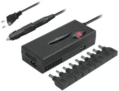 Chargeur Universel PC Portable 110W 2-en-1 : Secteur & Allume-Cigare