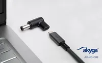 Adaptateur USB-C vers 5.5x2.5 mm pour Ordinateur Portable - Akyga AK-ND-C01 - 2