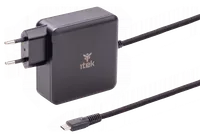 itek ITNBACWB100 chargeur d'appareils mobiles Ordinateur portable Noir Secteur Charge rapide Intérieure