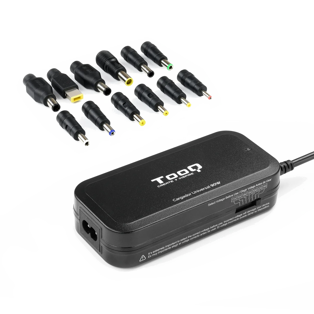 TooQ TQLC-90BS02M - Chargeur secteur universel pour appareils mobiles
