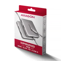 Axagon HMC-5HL - Hub USB-C 5Gbps avec HDMI 4K/60Hz, RJ45 Gigabit et Power Delivery 100W - 7