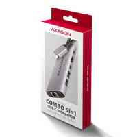 Axagon HMC-6G2L - Station d'accueil USB-C Aluminium - 4