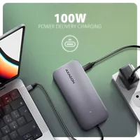 Axagon HMC-6GM2 - Hub USB-C 10Gbps avec HDMI, M.2 et Power Delivery 100W - 7