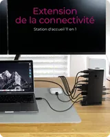 ICY BOX IB-DK2241AC Avec fil USB 3.2 Gen 1 (3.1 Gen 1) Type-A Noir - 6