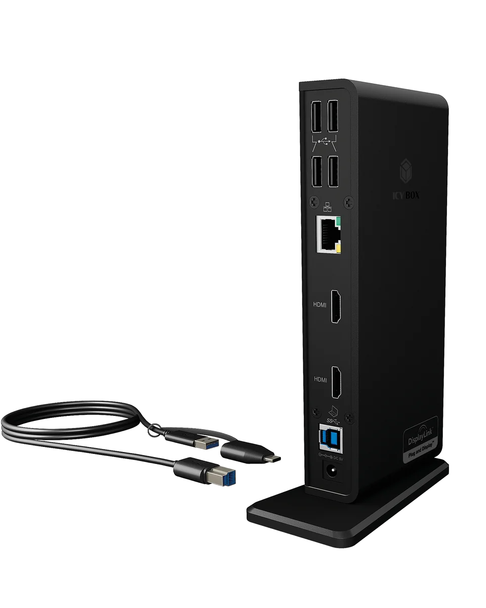 ICY BOX IB-DK2251AC - Station d'accueil USB 3.2 Gen 2 Type-A