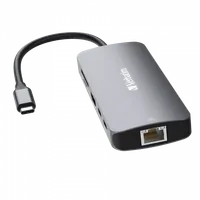 Verbatim CMH-09 USB Type-C 10000 Mbit/s Argent - 2