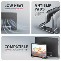 Axagon STND-VG - Support Vertical Réglable pour Ordinateur Portable - 3