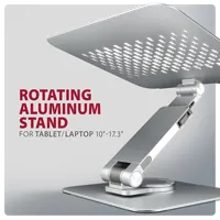 Axagon STND-LR Support de livres Support pour ordinateur portable et tablette Argent 43,9 cm (17.3") - 4