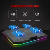 Refroidisseur pour Ordinateur Portable Havit HV-F2076 avec 4 Ventilateurs Silencieux et Rétroéclairage RGB - 3
