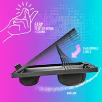 NGS LAPNEST système de refroidissement pour ordinateurs portables 39,6 cm (15.6") Noir - 6