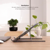 TooQ TQLRS0033-AL-G Support de livres Support pour ordinateur portable et tablette Gris 38,1 cm (15") - 8