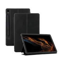 Coque de Protection RE.LIFE Éco-conçue avec Rabat pour Samsung Galaxy Tab A9+ 11" Noir