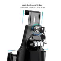 TooQ TQTDS0811 support antivol pour tablettes Noir 26,7 cm (10.5") - 4